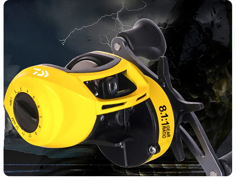 Carrete Daiwa con Freno de 18 KG y 12+1 Rodamientos Anti-Enredo