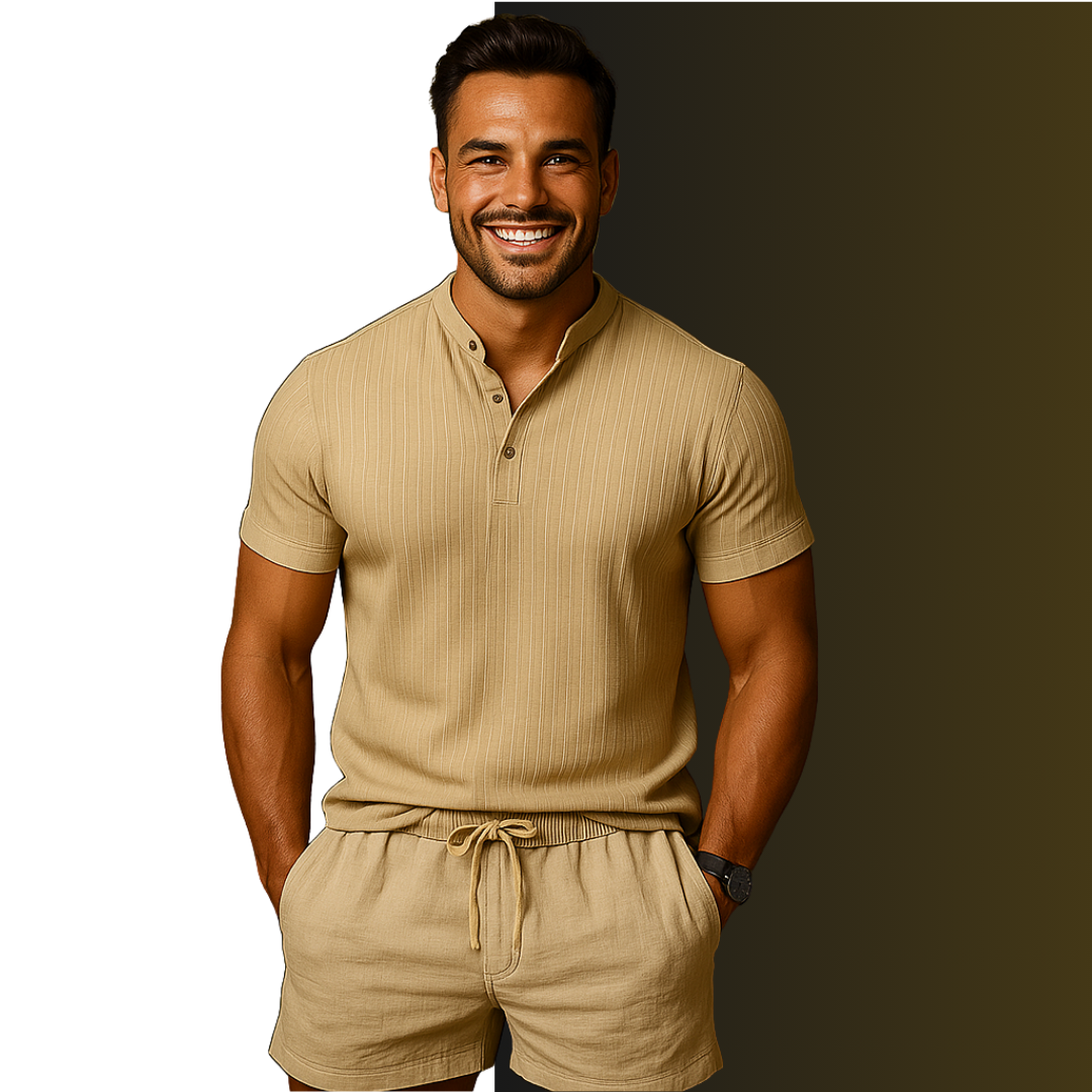 Exclusieve Set: Stijlvol Overhemd + Gratis Short (Cópia)