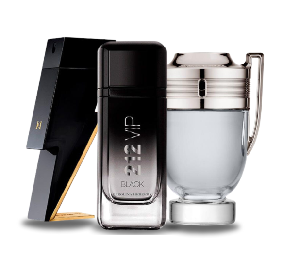 3 Parfums Bad Boy, 212 VIP Black & Invictus Paco Rabanne