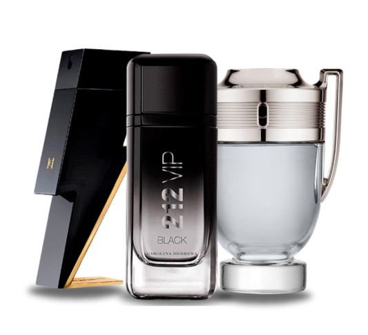 3 Parfums Bad Boy, 212 VIP Black & Invictus Paco Rabanne