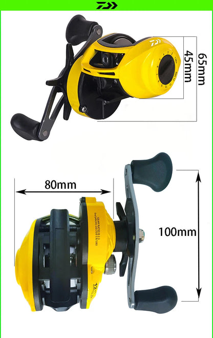 Carrete Daiwa con Freno de 18 KG y 12+1 Rodamientos Anti-Enredo
